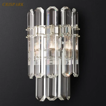 Moderný Minimalistický Crystal Osvetlenie Nordic Nástenné Svietidlo LED Art Deco Stenu Sconce Svietidlo pre Kuchyňa Spálňa Reštaurácia Foyer
