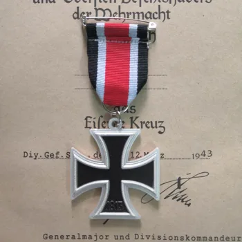Nemecko 1939 Železný Kríž Medaila Odznak 2. Triedy so Stuhou Vojenské Ventilátor Dekorácie Deutschland Eisernes Kreuz II. Trieda EK2