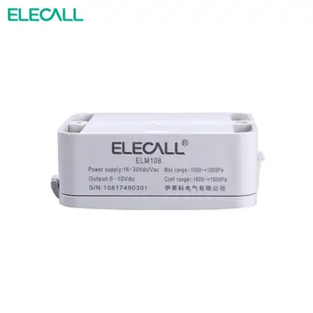 ELECALL ELM108 micro diferenčného tlaku vysielač tlaku Vzduchu vysielač snímač tlaku 0-5000pa 0-10V