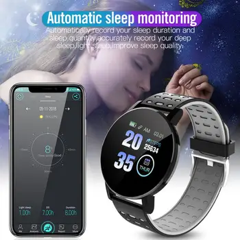 119Plus Mužov Bluetooth Smart Hodinky 2020 Vodotesný Náramok Srdcovej frekvencie Náramok dámske Športové Smartwatch Android IOS Reloj