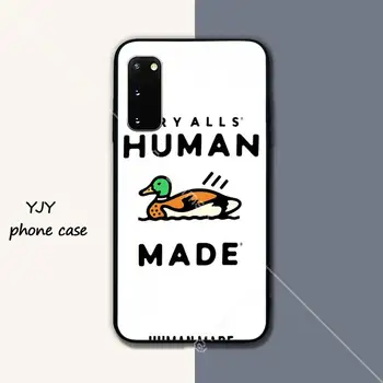 Ľudské vyrobené značkou Luxusný mobilný telefón cover obal pre Samsung galaxy s6 s7 okraji s8 s9 s10 s10 lite s20 ULTRA plus coque