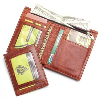 GROJITOO New Horúce predaj vosk cowhide pánske a dámske peňaženky Multi-funkčné Karty, Vrecko v kabelke Bifold Krátke Peňaženky
