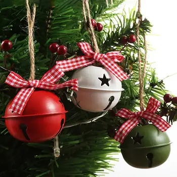 Rolničky, Vianoce Bell Kovové Bell Ornament Stromu Visí Prívesok Na Vianočné Ozdoby Nový Rok Party Deti Hračky