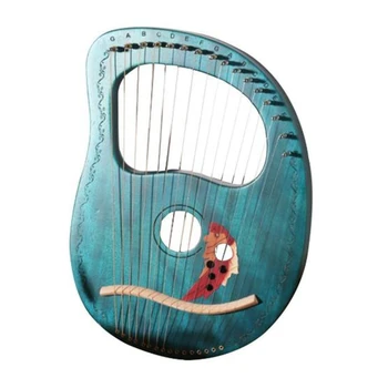 Lýra Harfa 16 String Harfa Heptachord Masívneho Dreva Lye Harfa s Ladenie Kľúča Darček pre Milovníkov Hudby Začiatočníkov