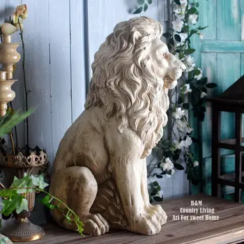 Domáce dekorácie, ozdoby Európskej retro staré lev záhrada, vonkajšie nádvorie záhrada villa nádvorie ozdoby, dekoračné predmety