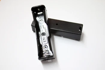 10pcs Plastové Skladovanie Batérií Prípade Box Držiak 1 x 18650 Black 3,7 V S Pin