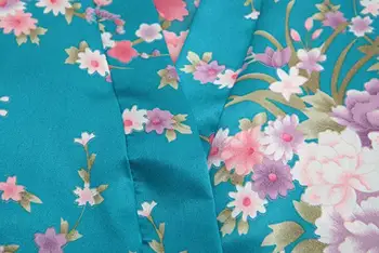 FZSLCYIYI Lete Jazero Modrá Žena Nightgown Kimono Župan Rayon Sleepwear Tlač na Kvetinový Nevesta Bridesmaid, Svadobné Šaty, Šaty