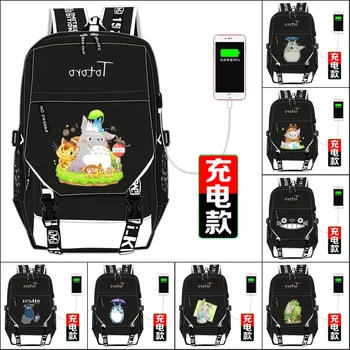Anime Môj Sused Totoro Cartoon Batoh Školské Tašky Bookbag Mochila Feminina Módne Notebook Plecia Batoh Cestovná Taška