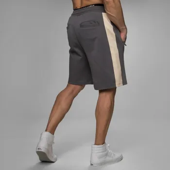 YEMEKE voľné vyšívané šortky pánske letné rekreačné patchwork fitness mužov bežné šortky