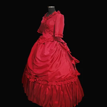 2020 Nové viktoriánskej Halloween Cosplay šaty Koloniálnej gruzínska Renesancie Gotické Historické šaty D-645