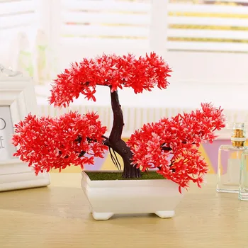 Umelé Zasadiť Strom Bonsai Falošné Črepníkové Ornament Domov Hotel Garden Dekor Darček Lacné Rastlín Umelé Rastliny #C