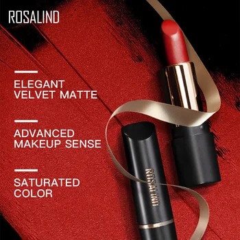 ROSALINDA Rúž, make-up Dlhotrvajúci Matný Rúž Kozmetika 10 Farieb Nepremokavé Plný Profesionálny Matný Rúž Pre Make-up