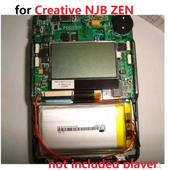 Batérie pre Kreatívne NJB ZEN Hráč Novú Li-po Nabíjateľný Akumulátor Pack Nahradenie 3,7 V 2600mAh S 2 Riadky +Trať Kód