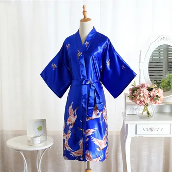 Svadobné Bridesmaid, Svadobné Šaty Hebké Ženské Sleepwear Lete Yukata Kimono Vaňa Šaty Zviera Tlače Noc Šaty Nightgown