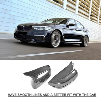 Priama Náhrada Uhlíkových Vlákien Kryty Zrkadiel Čiapky pre BMW 5 Series G30 Štandardné Sedan 4 Dvere 2018 530e