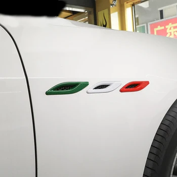 Auto-styling Predný Blatník Strane Air Vent Kryt Výbava Príslušenstvo vhodné Pre Maserati Ghibli Quattroporte Žraločie Žiabre Bočné Ventilačné Nálepky