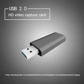 Mini HDMI kompatibilné Zachytiť Kartu USB 2.0 Portable 4K Video Hry, Live Streaming Rekordér pre Domácnosť, Počítač Bezpečnosť Časti