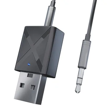 Bluetooth 5.0 Audio Adaptér Prijímač Vysielač Bezdrôtového Dongle s 3,5 mm AUX Jack