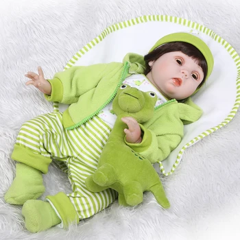 Najnovšie nové 55 cm bliká oči mäkké Silikónové Reborn Baby Doll Hračky Realisticky Baby-Reborn Princezná Bábika Dieťa darček k Narodeninám