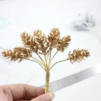 Les simulácia kytice drží kvet príslušenstvo kužeľ dekorácie, ručne vyrábané borovica kytice klobúk materiálov veniec pobočky U6N2