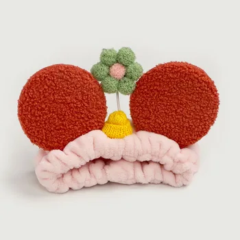 Disney roztomilý jednoduché dievča umyť tvár, vlasy kapely hlavový most žena cartoon headdress kvet make-up hlavový most Mickey plyšové hračky