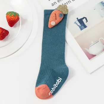 Jesenné A Zimné Nové Baby Ponožky kórejský Štýl Krásne detské Non-slip Ponožky Modrá L Kód Nový Príchod Teplej