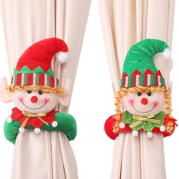 Vianočné Dekorácie, Roztomilý Elf Bábika Opony Tieback Háčik na Dovolenku Domov Dekor