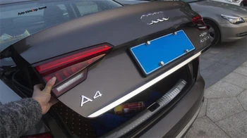 Yimaautotrims Zadné Veko Kufra Kryt Zadných Dverí Výbava Hatch Back Door Rukoväť Liatie Boot Ozdoba Pre Audi A4 B9 Sedan 2016 - 2019