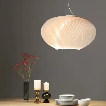 Nordic Moderné LED tvorivé Hliníkový prívesok svetlo pergamen deco prívesok lampy obývacia izba osvetlenie LED pozastavenie svietidiel