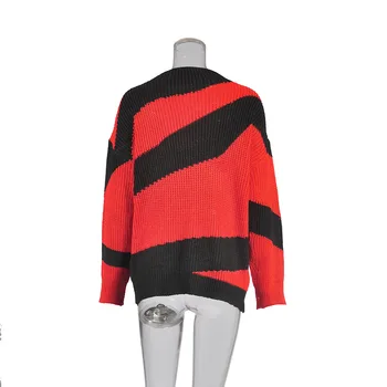 Ženské paletu Farieb O Neck fashion pulóver sveter Dámy základné jeseň topy jumper nadrozmerné Voľné svetre