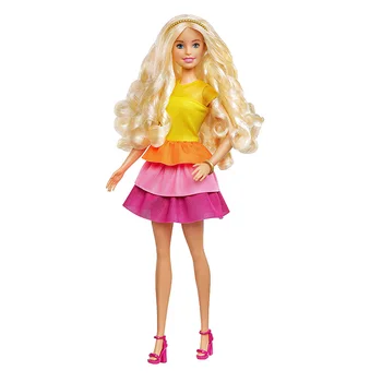 Barbie Ultimate Blond Kučery Bábiku a Účesy Playset Bez Tepla kulma a Curlers Vlasy Príslušenstvo Narodeninám