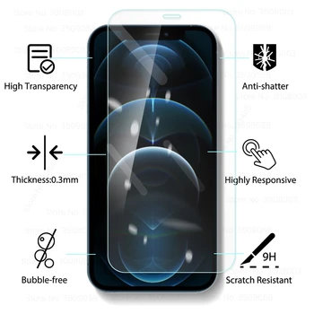 Pre iphone12 sklo obrazovky chrániče pre i telefón iphone 12 pro mini max 5g 2020 ochranné okuliare na telefón i12 i12mini i12pro