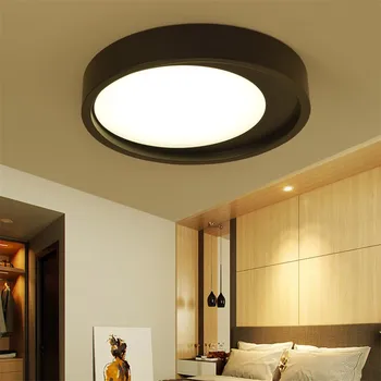 White Black Metal Akryl Stropné svietidlo LED Okrúhle Lampy Povrchovú montáž Stropné Svietidlo pre obývacia izba, spálňa, kuchyňa