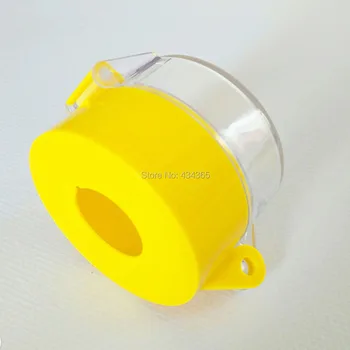 22 mm Žlté Plastové Núdzové Stop Tlačidlo Prepnúť Ochranný Kryt 55mmx42.5 mm
