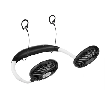 Voľnú ruku Visí na Krku Športový Fanúšik Bluetooth Headset Aromaterapia Ventilátor, 3 Rýchlosti, a 360 Stupňov, možnosť Rotácie Pre Vonkajšie Chladenie