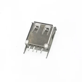 10 Ks/Veľa Žien Deformácii Okraji Port USB 2.0 Type 4-Pin Poplatok Plug 180 Kliešte Poplatok Zástrčku Jack Konektor Vodič Adapeter