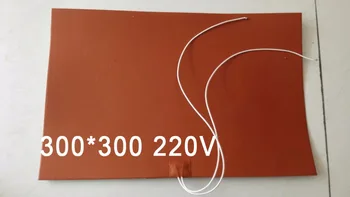 300mm, silikónové kúrenie štítku ohrievača kapela Silica gel pad list 3D Tlač tlačiareň silikónové otepľovanie posteľ elektrická varná doska
