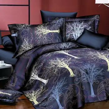 49 3D Posteľ Deka Perinu Set 2/3pc posteľná bielizeň Nastaviť perinu+obliečka na vankúš Kráľovná kvalitné luxusné mäkké comefortable