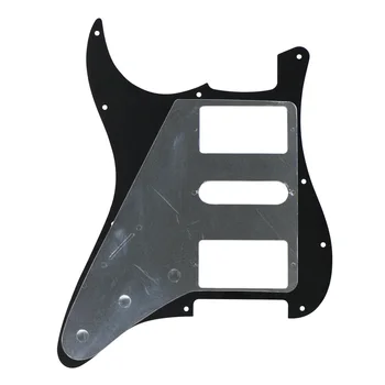 FLEOR 3Ply Black HSH 11 Otvor Elektrická Gitara Pickguard & Skrutky pre Štandardné Začať Gitarové Časti
