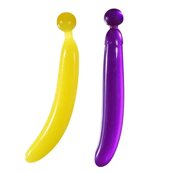 1PCS Banán v tvare Klitorálny G-spot Vaginálne Stimulátor Mäkké Silikónové Dildo Žena Masturbator Roztomilý Dospelých sexuálnu Hračku pre Ženy