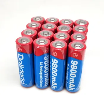 4~20 ks AA nabíjateľné batérie 9800mah 1,5 V Nové Alkalické Nabíjateľná batery pre led svetlo hračka mp3
