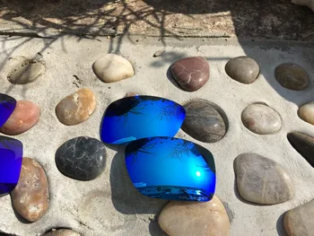 3 Páry Ice Blue & Blue Fialová & Oheň Červené Polarizované Náhradné Šošovky Objektívu pre Veľké Taco slnečné Okuliare