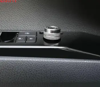BJMYCYY Auto styling Auto spätného zrkadla nastavenie gombíka dekorácie krúžok Pre Toyota Camry 2018