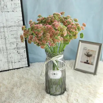 5 ks Simulácia Plastové Púpava Umelé Kvety, Výzdoba Domov Svadobné Drží Kvet Cestnej Citované Kvetinové Steny Falošné Rastliny