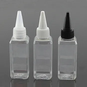 50ml X 50 štvorcových transparentné prázdne plastové fľaše s krytom , Potraviny materiál plastové nádoby na džem , kozmetika balenie