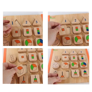 Dieťa Dieťa učiť Vzdelávania Hračky, detské Drevené Puzzle 3D Magic Cube Detí Vzdelávacie Hračky Montessori Puzzle Darček