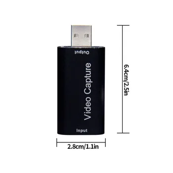 Grafická Karta Zachytiť kompatibilný s HDMI Video Capture Karty Streaming VHS Rady Capture USB 2.0 Karty Grabber, Záznamník Box Rýchlu Loď