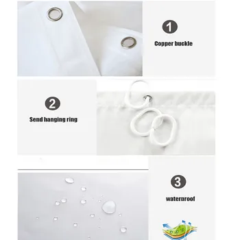 Dizajn Farebné Eco-friendly Mape Sveta Polyester Vysoko Kvalitný Umývateľný Vaňa Dekor Sprchové Závesy