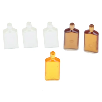 6 Fľaše Vína Doll House Kuchyňa Domček Pre Bábiky Miniatúry 1:12 Príslušenstvo Roztomilý Mini Whisky Miniatúrny Domček Pre Bábiky S Nábytkom