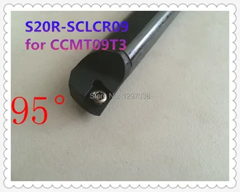 CNC sústruh vnútorného otvoru otáčania nástroja rod 95 Stupeň S20R SCLCR09 Ramienka Priemer 20 mm, Dĺžka 200 mm Vnútorný otáčania nástroja